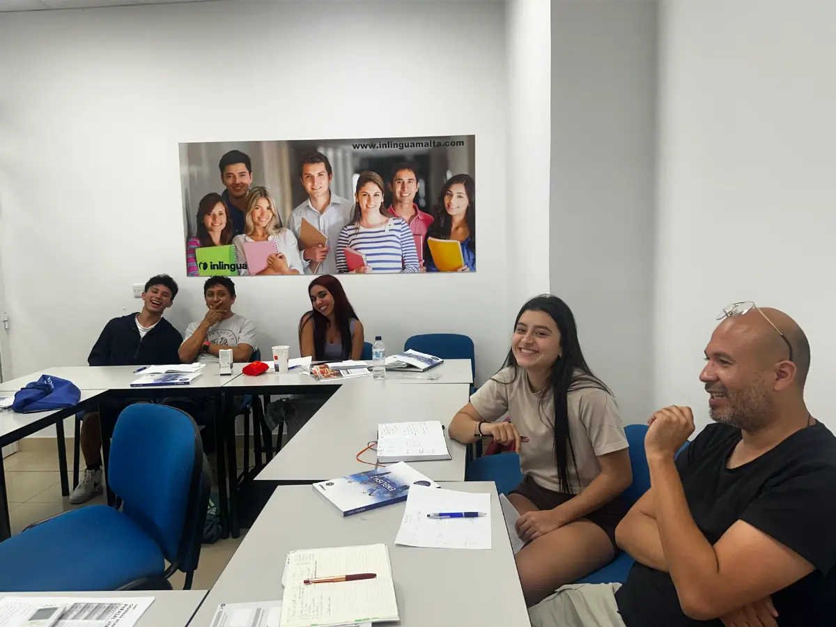 スリーマでの授業中の様子