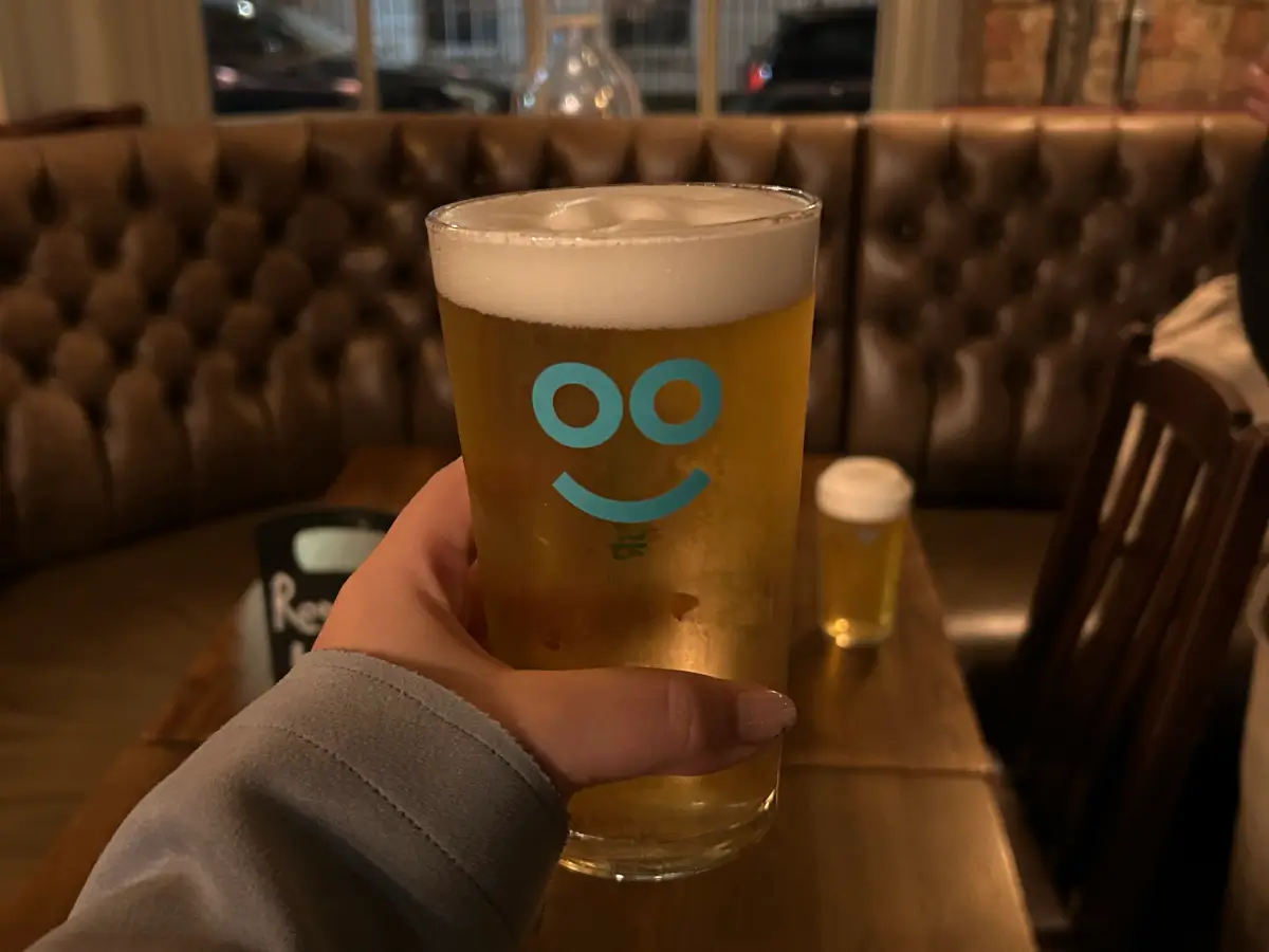 学校の友達と行ったパブ