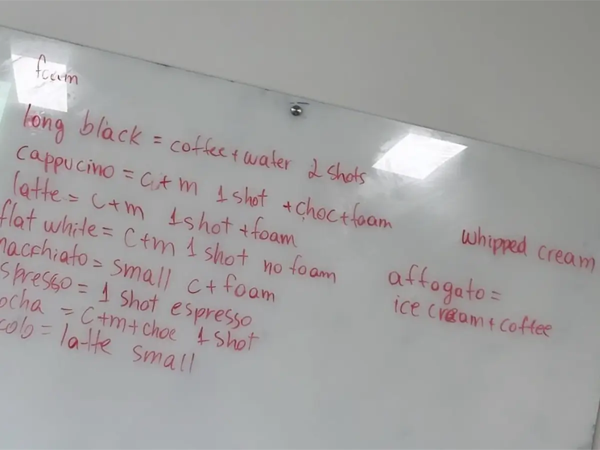 シドニーでの授業中の様子