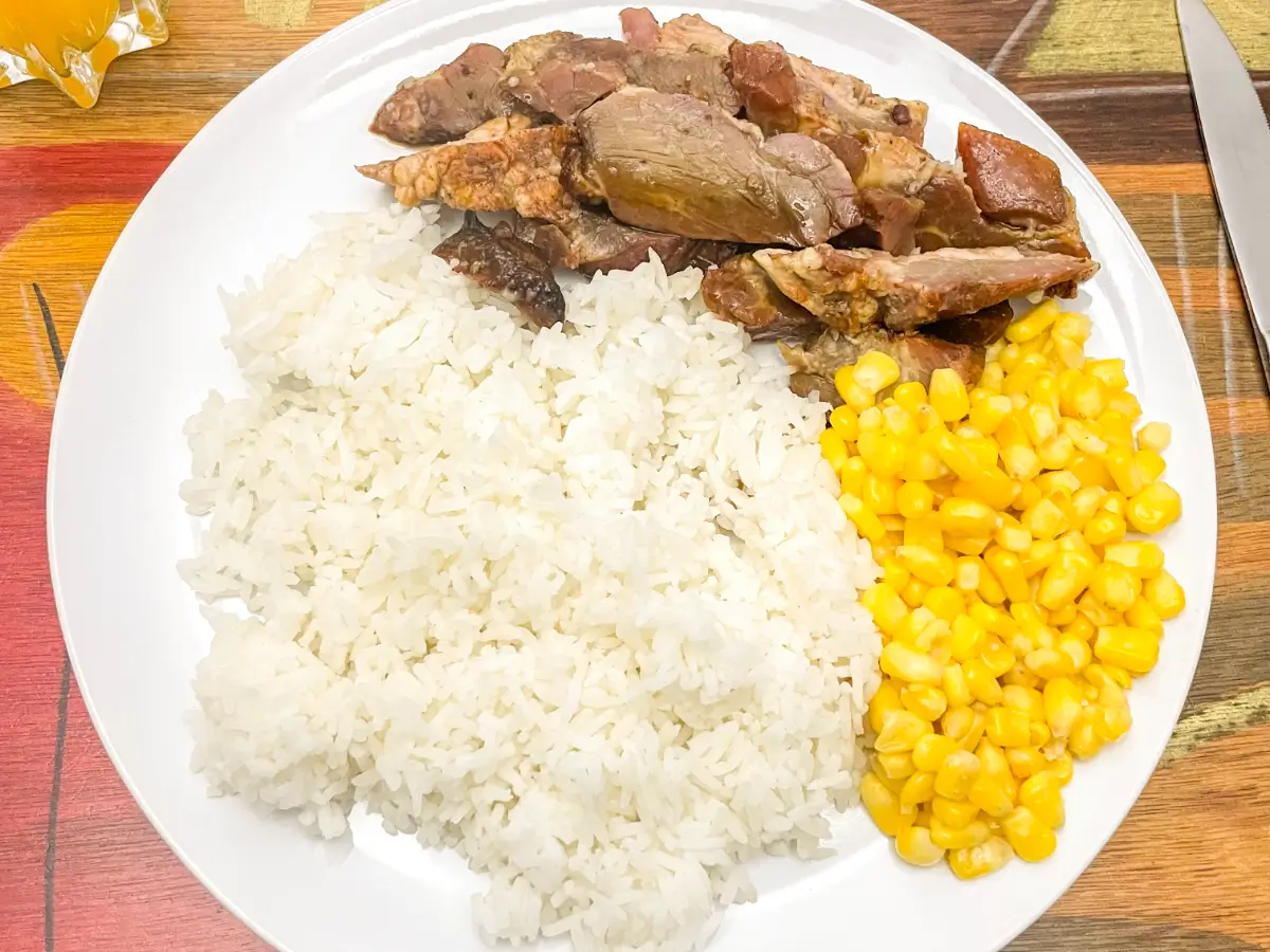 ホームステイ先の食事