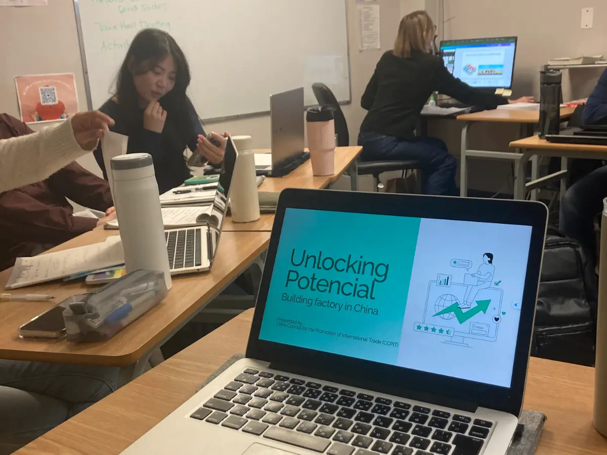 語学学校でのプレゼンテーション