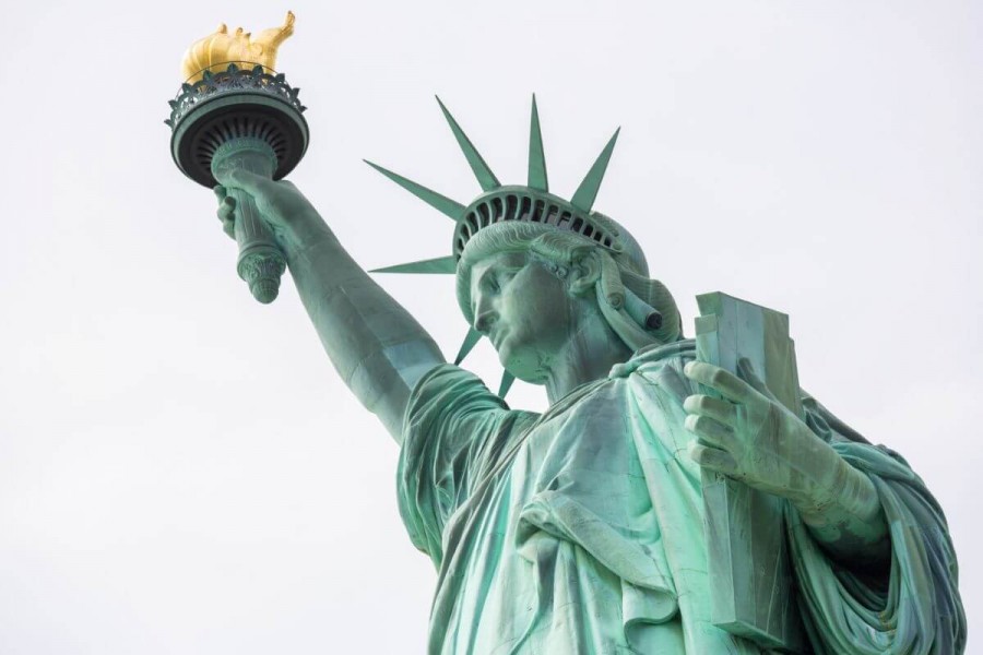 アメリカ 世界遺産　自由の女神像