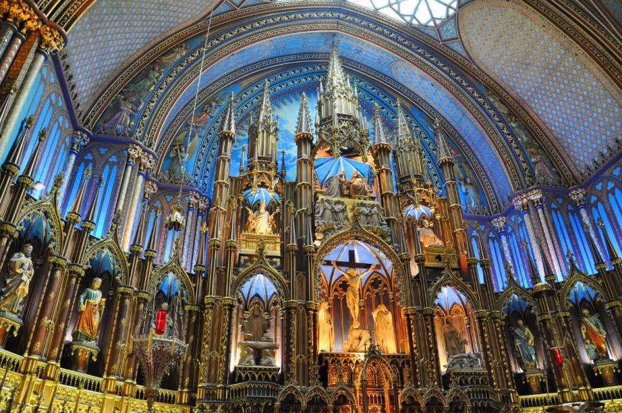 カナダのおすすめ観光地 ノートルダム・ド・モントリオール大聖堂