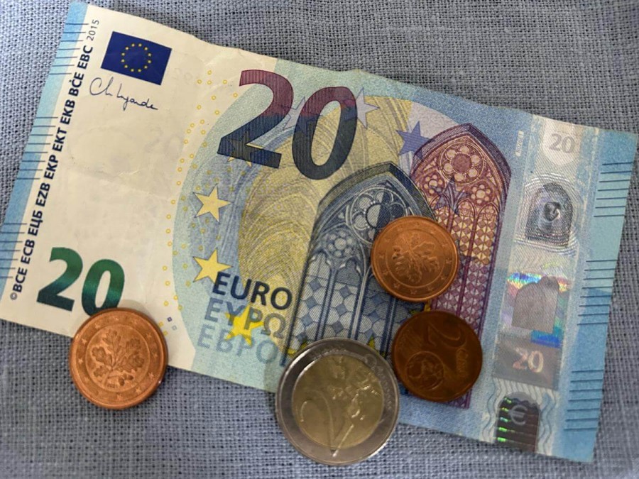 海外のお金 ユーロ紙幣とコイン