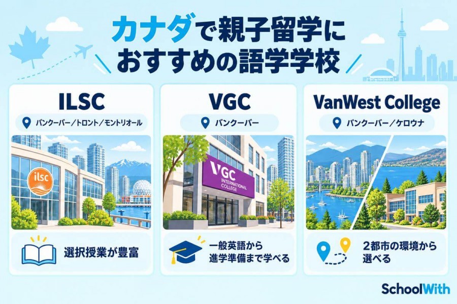 カナダで親子留学におすすめの語学学校