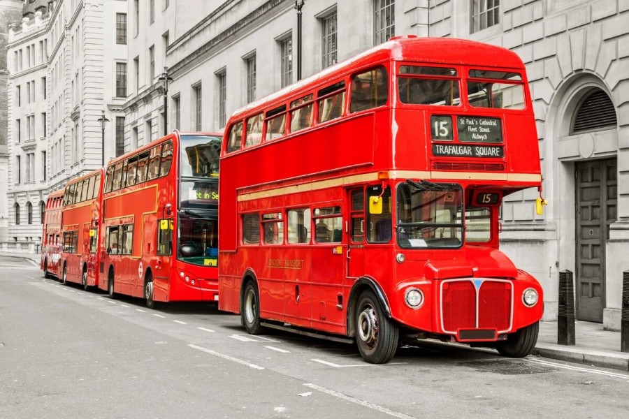 イギリス、ロンドンのバス