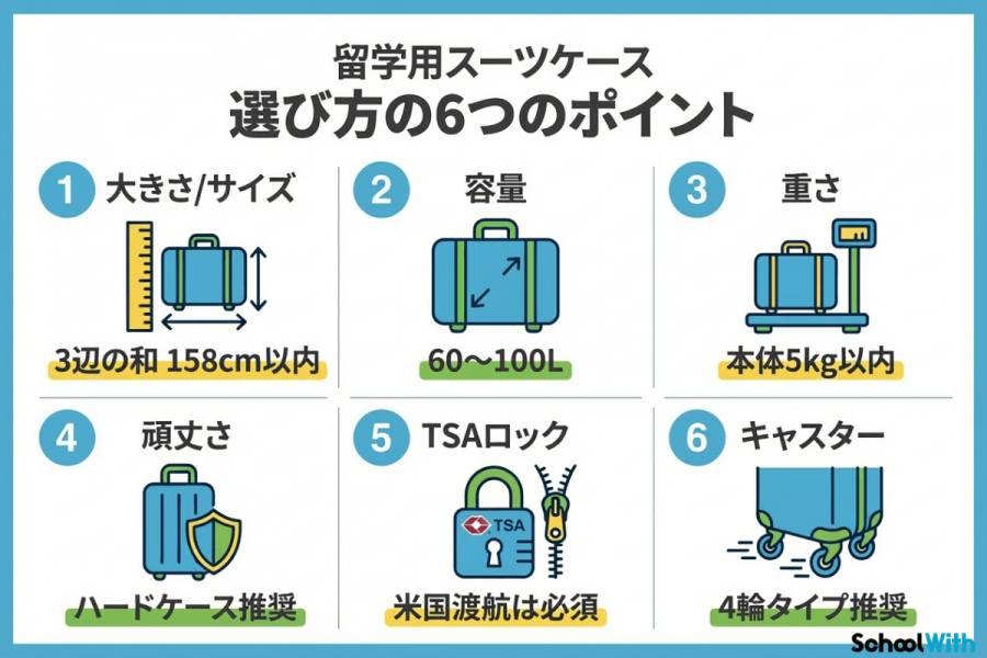 留学 スーツケース おすすめ