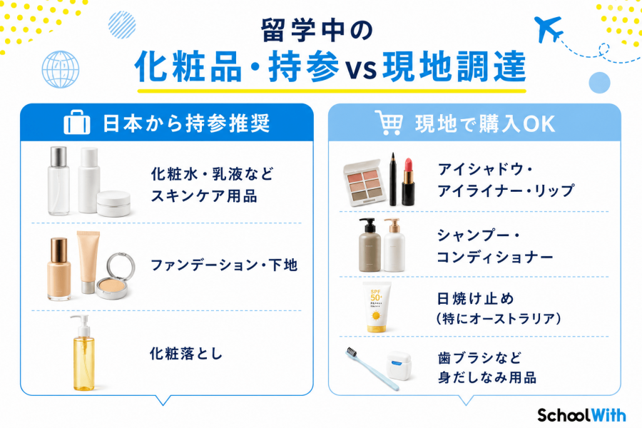 留学 化粧品 メイク