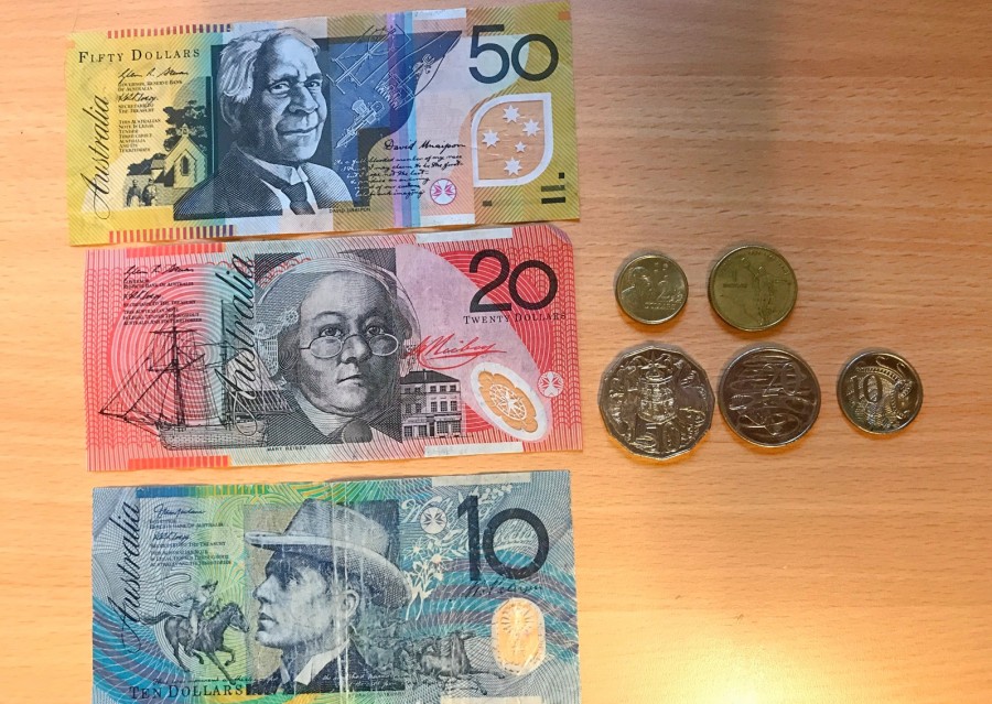 オーストラリアの紙幣とコイン