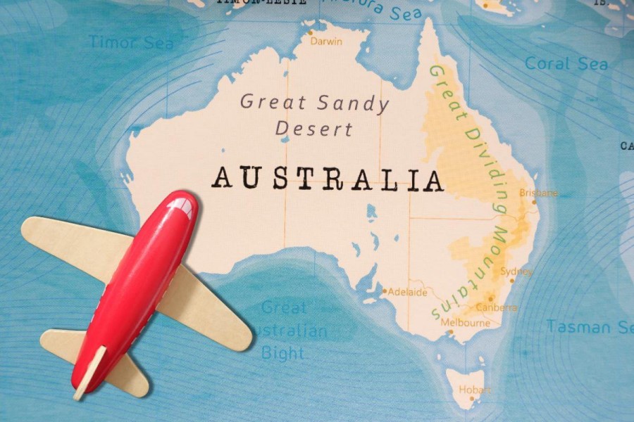 オーストラリア 留学 入国審査　飛行機
