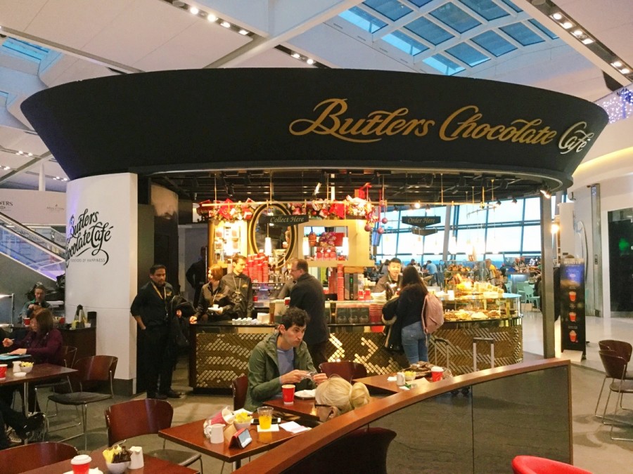 ダブリン国際空港のButler'sのカフェ