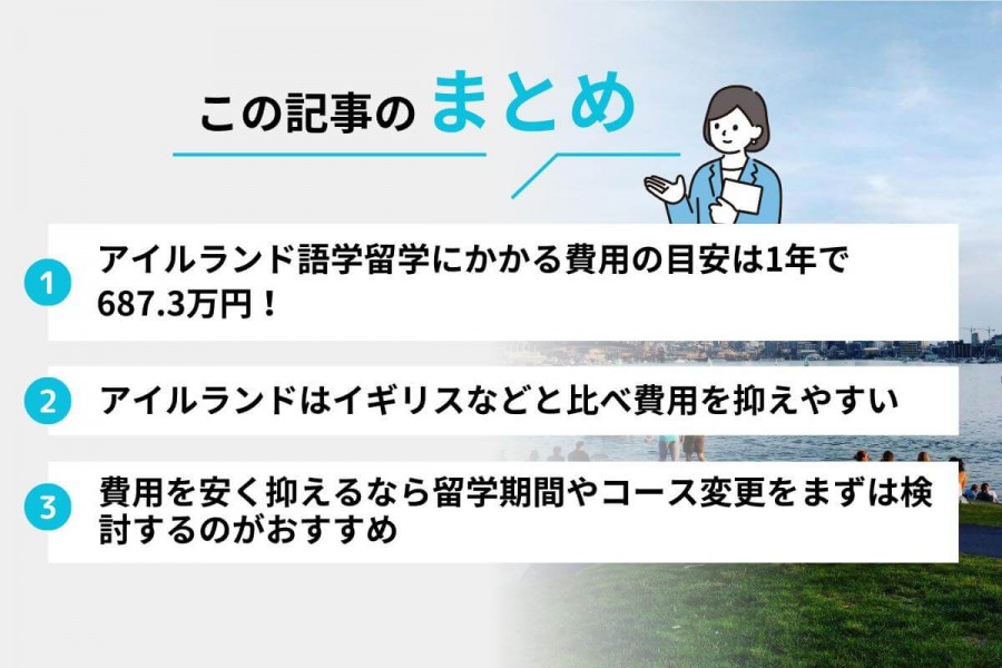 アイルランド 留学 費用 1年