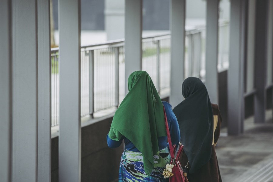 マレーシアのイスラム系の人々