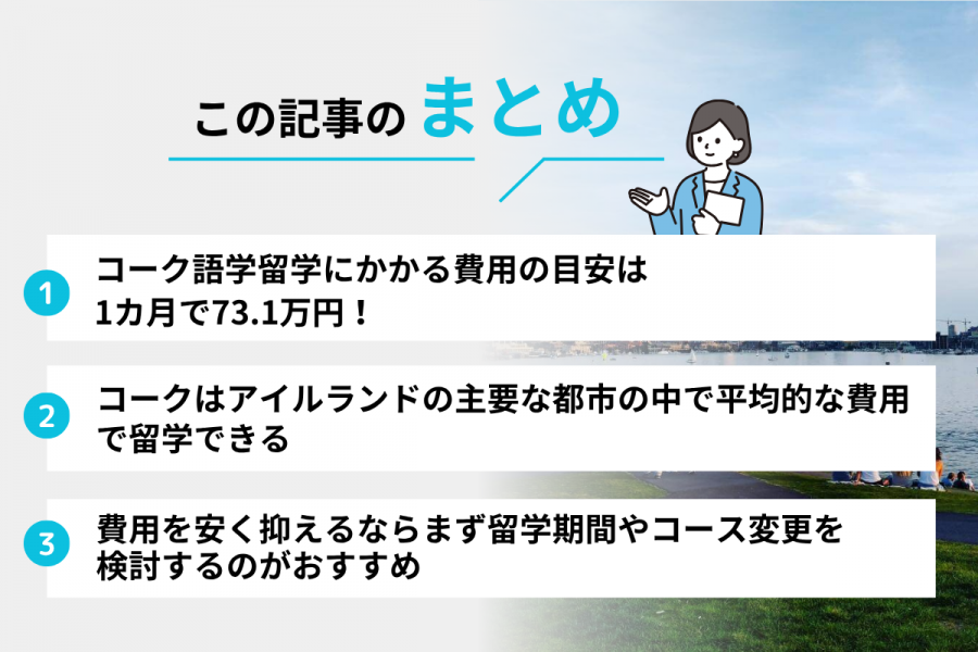 コーク 留学 費用 期間別