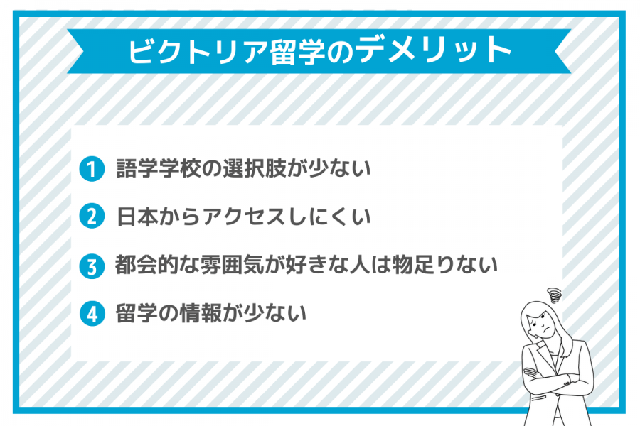 ビクトリア 留学 デメリット