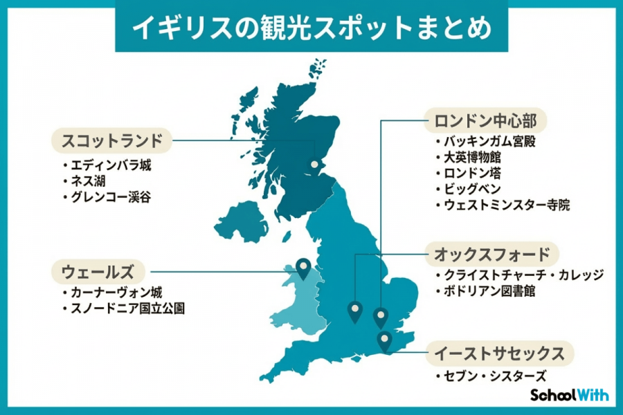 イギリス 観光マップ