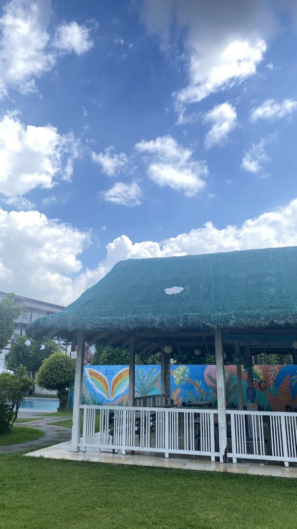 初海外！で、１週間短期留学 - 外の学習スポット