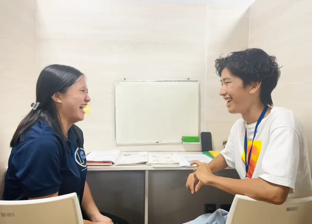 マンツーマン中心のレッスン！コミュニケーション力を身につける